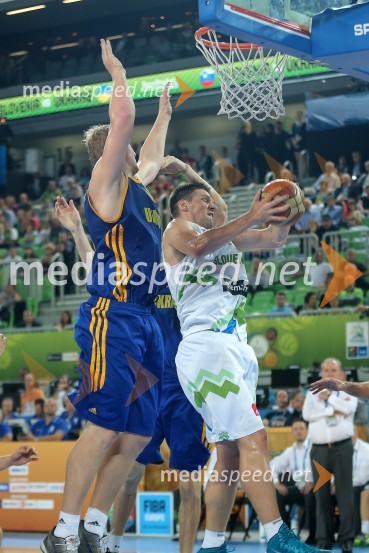 ...; Gašper Vidmar, košarkarEurobasket 2013, Slovenija - Ukrajina