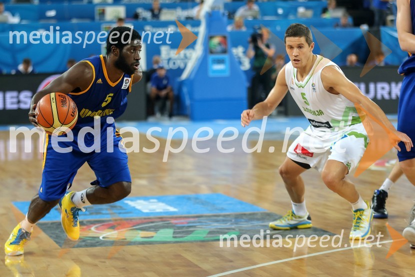 Eugene Jeter, košarkar; Jaka Lakovič, košarkar&nbsp;Eurobasket 2013, Slovenija - Ukrajina