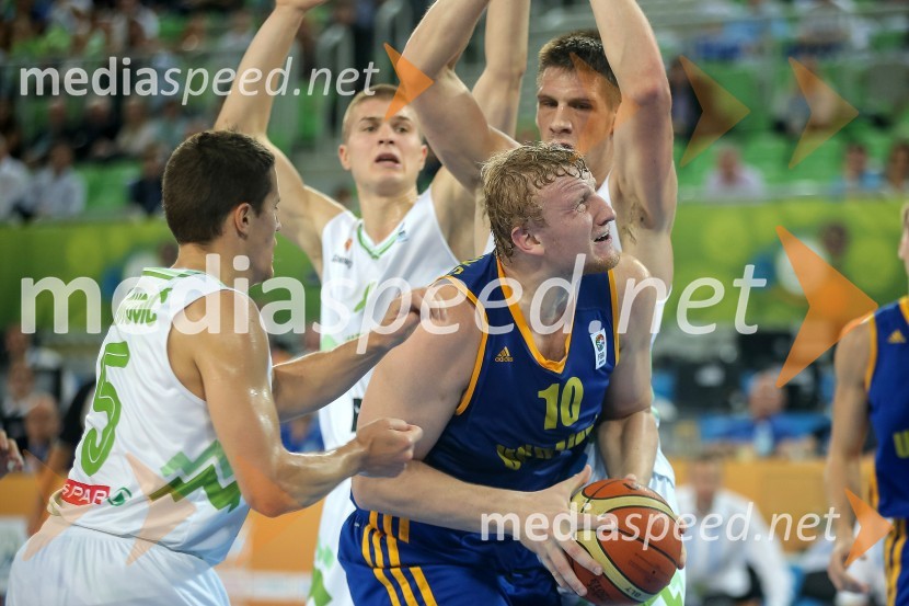 Jaka Lakovič, košarkar;&nbsp;Kyryl Natyazhko, košarkarEurobasket 2013, Slovenija - Ukrajina