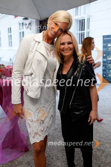 Nina Orel, podjetje Tomideli; Nuša Derenda, pevkaPrva obletnica centra Estetika Medartis