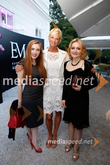 Maja Martina Merljak, igralka; Nina Orel, podjetje Tomideli; Vesna Tlaker Žunter, dr. med.Prva obletnica centra Estetika Medartis