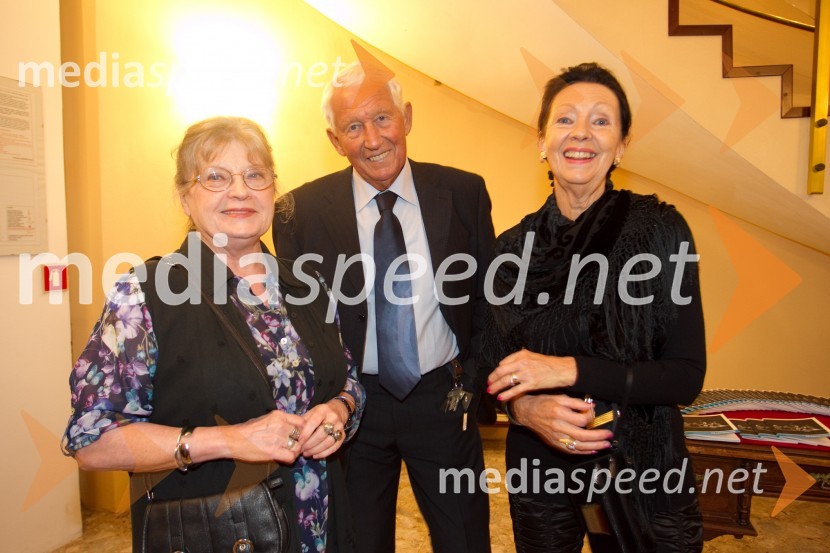 Jelka Reichman, ilustratorka; Lojze Gorjanc; BoženaPraznovanje, premiera predstave PG Kranj