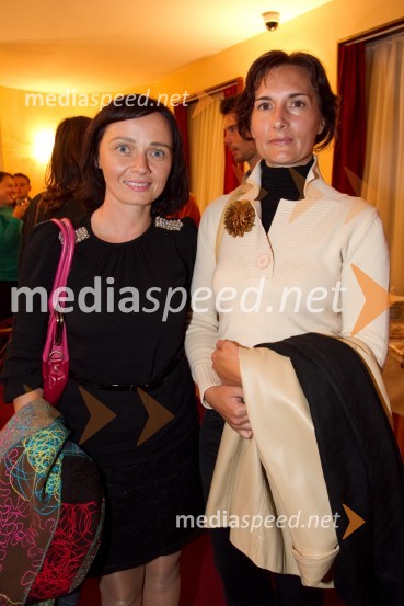 Petra Polak, pevka; Ines ZabretPraznovanje, premiera predstave PG Kranj