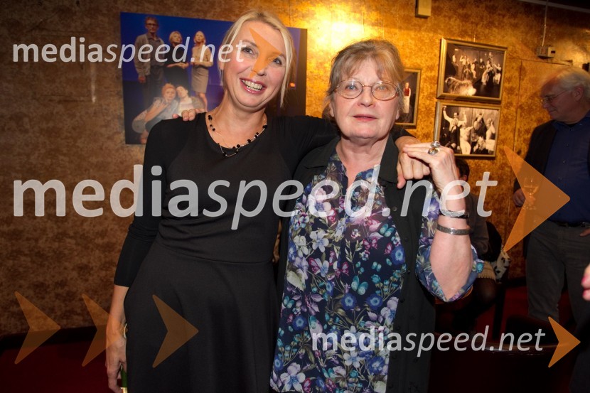 Darja Reichman, igralka; Jelka ReichmanPraznovanje, premiera predstave PG Kranj
