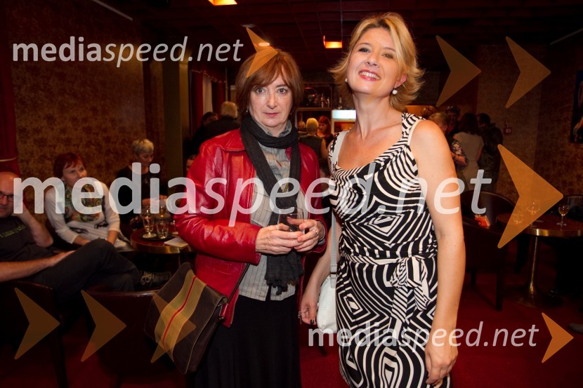 Maja Cerar, lektorica; Vesna Pernarčič, igralkaPraznovanje, premiera predstave PG Kranj