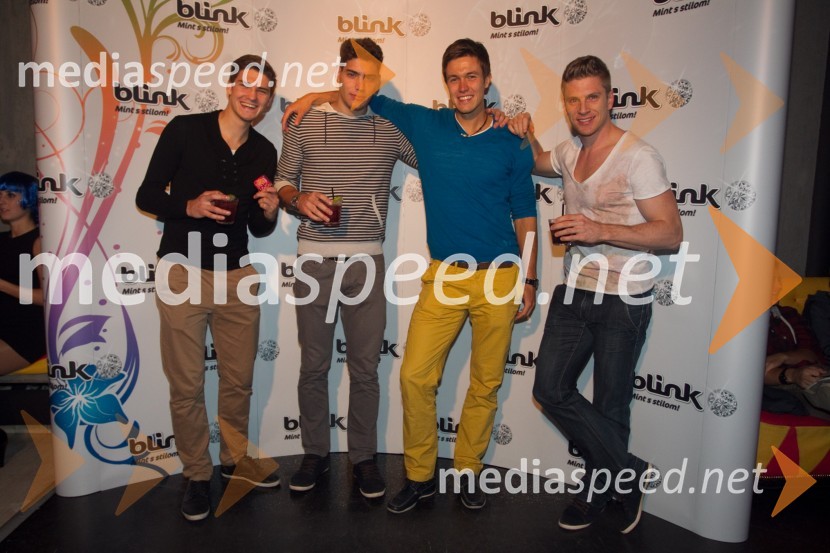 Blaž Zaplotnik; Jan Kozina; Jure Rugani, Mister Slovenije 2013; Erik Ferfolja, Mister Model ManagementBlink after party