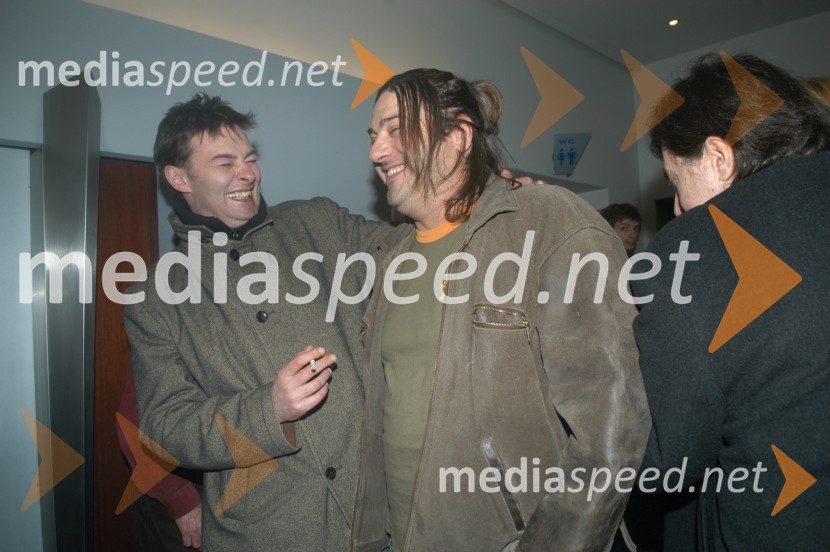 Lukas Nola, filmski režiser in Goran Navojec, igralecPremiera filma Armin v Cinestaru