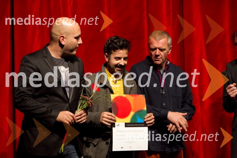 Boštjan Gombač, glasbenik; Blaž Celarec; Brane Završan, igralecPazi, Pika!, premiera predstave LGL