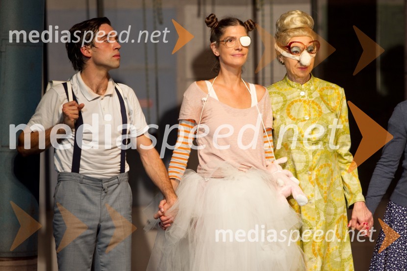 Vito Weis, igralec; Irena Zubalič Žan, igrala; Alenka PIrjevec, igralkaPazi, Pika!, premiera predstave LGL