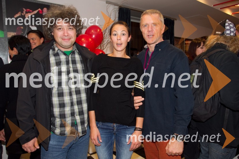 Brane Vižintin, igralec; Ajda Toman, igralka; Brane Završan, igralecPazi, Pika!, premiera predstave LGL