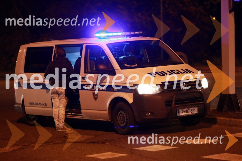 Policijski kombi Prometna nesreča v Mariboru