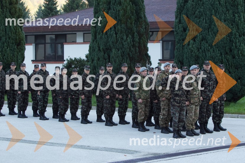 Športniki na usposabljanju v vojašnici Boštjana KekcaVrhunski slovenski športniki na usposabljanju v vojski, Bohinjska Bela