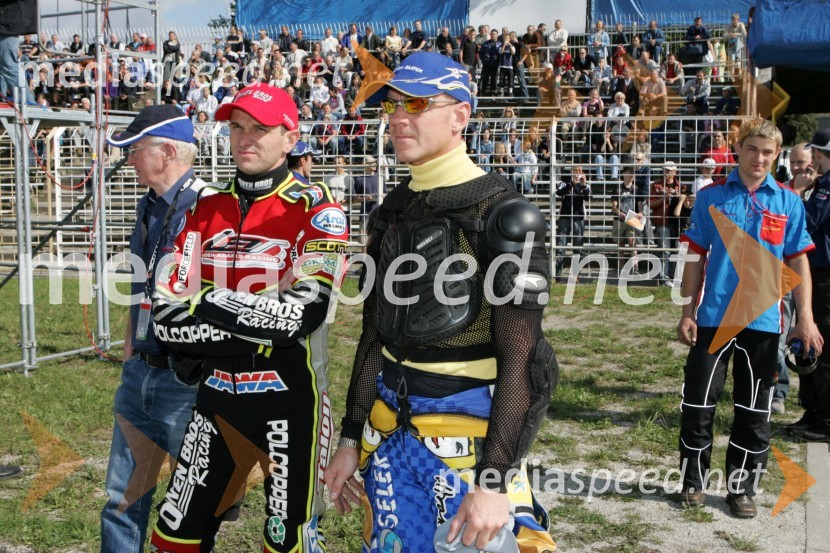 Leigh Adams, Avstralija in Tony Rickardsson, ŠvedskaSPEEDWAY, Speedway Grand Prix - VN Poljske 2005 trening