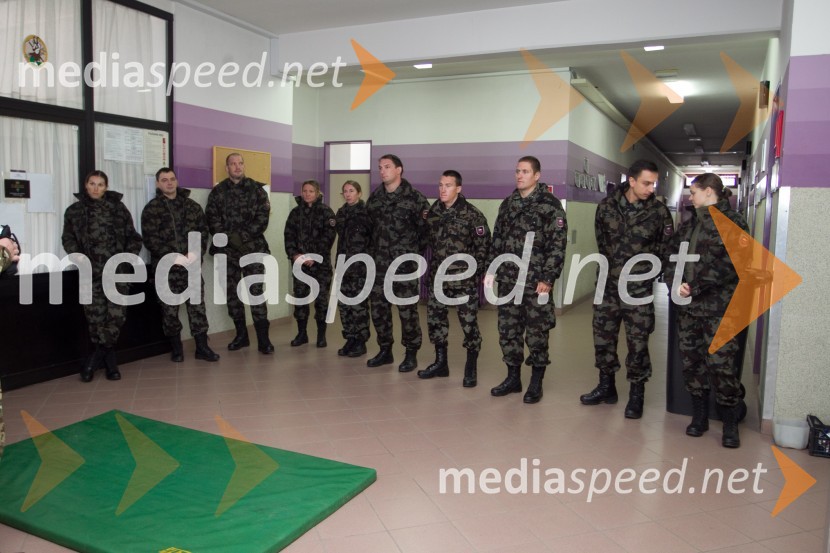 Športniki na usposabljanju v vojašnici Boštjana KekcaVrhunski slovenski športniki na usposabljanju v vojski, Bohinjska Bela