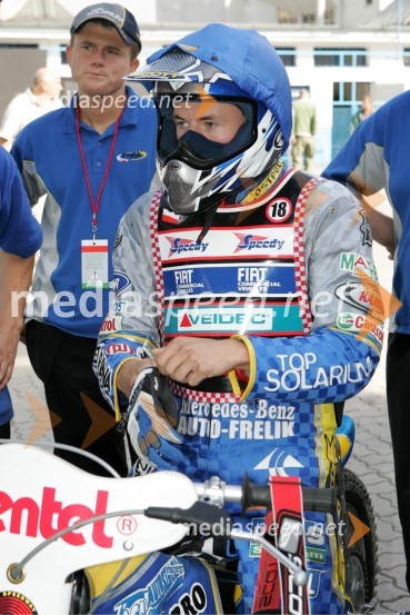 Karol Zabik - Poljska, mladinski evropski prvak do 19 let v letu 2005SPEEDWAY, Speedway Grand Prix - VN Poljske 2005 trening