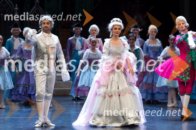 Stefan Capraroiu, baletnik; Sonja Kerin Krek, baletkaTrnuljčica, premiera baleta