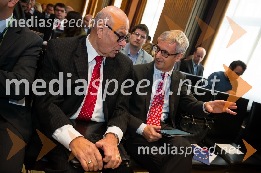 Dr.
Zev Gurion, izvršni direktor Akron BioMedical Corridor; dr. Jernej Pikalo, minister za izobraževanje, znanost in športU.S. – Slovenia Business Bridge, razvojna in investicijska konferenca, prvi dan