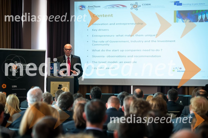 Dr. Zev Gurion, izvršni direktor Akron BioMedical CorridorU.S. – Slovenia Business Bridge, razvojna in investicijska konferenca, prvi dan