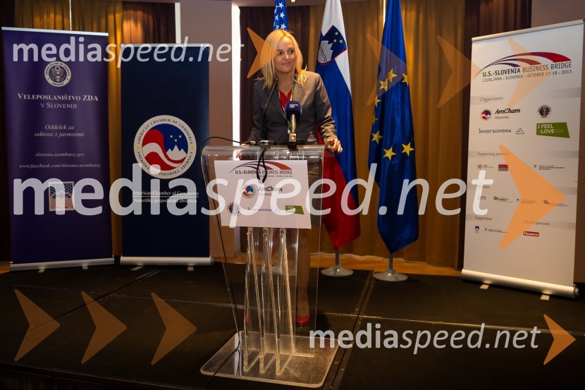 Mag. Ajša Vodnik, izvršna direktorica Ameriške gospodarske zborniceU.S. – Slovenia Business Bridge, razvojna in investicijska konferenca, prvi dan