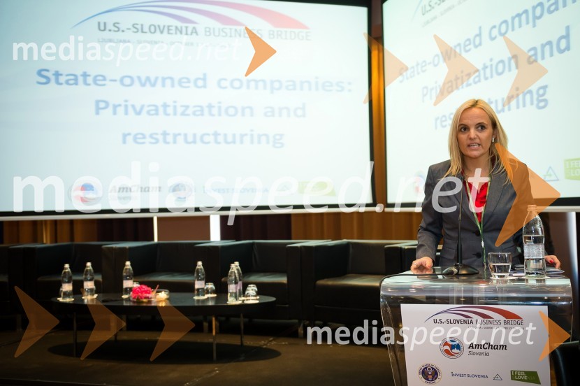 Mag. Ajša Vodnik, izvršna direktorica Ameriške gospodarske zborniceU.S. – Slovenia Business Bridge, razvojna in investicijska konferenca, prvi dan