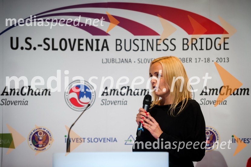 Mag. Ajša Vodnik, izvršna direktorica Ameriške gospodarske zborniceU.S. – Slovenia Business Bridge, razvojna in investicijska konferenca, prvi dan