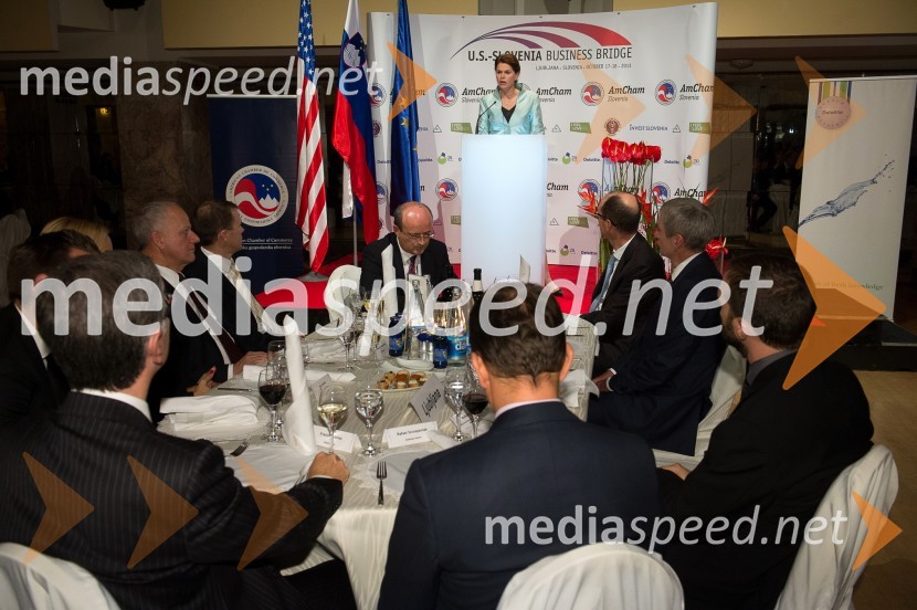 Alenka Bratušek, predsednica Vlade Republike SlovenijeU.S. – Slovenia Business Bridge, razvojna in investicijska konferenca, prvi dan
