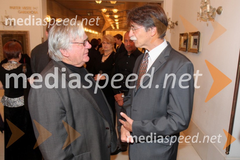 Tone Partljič, pisatelj; Jožko Čuk, direktor SNG Nova Gorica48. Borštnikovo srečanje 2013, otvoritev festivala