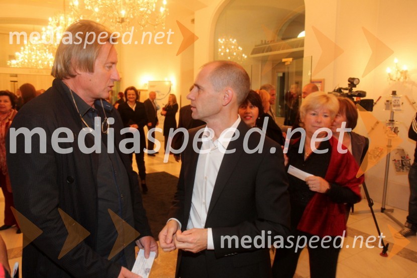 Vladimir Rukavina Gogo, direktor Narodnega doma Maribor; dr. Uroš Grilc, minister za kulturo48. Borštnikovo srečanje 2013, otvoritev festivala