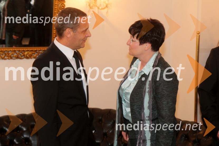 Danilo Rošker, direktor SNG Maribor; Irena Polak Fištravec48. Borštnikovo srečanje 2013, otvoritev festivala