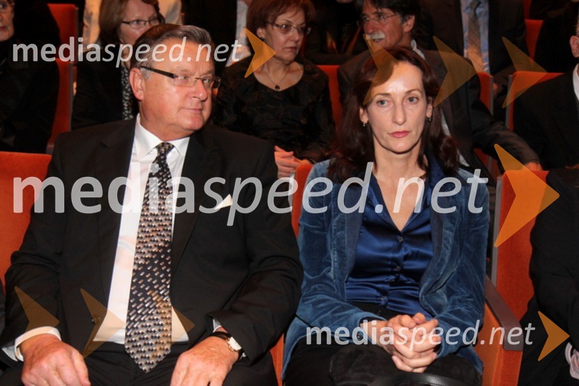 Dušan Mlakar, režiser; Saša Pavček, igralka48. Borštnikovo srečanje 2013, otvoritev festivala