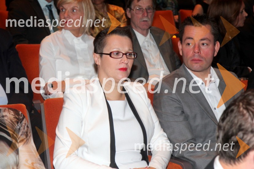 Lidija Divjak Mirnik, mestna svetnica; Primož Juhart, mestni svetnik48. Borštnikovo srečanje 2013, otvoritev festivala