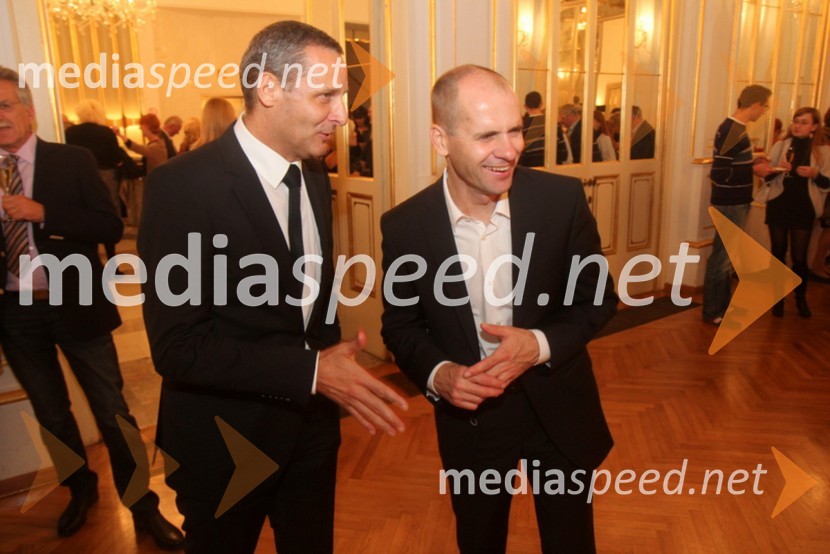 Danilo Rošker, direktor SNG Maribor; dr. Uroš Grilc, minister za kulturo48. Borštnikovo srečanje 2013, otvoritev festivala
