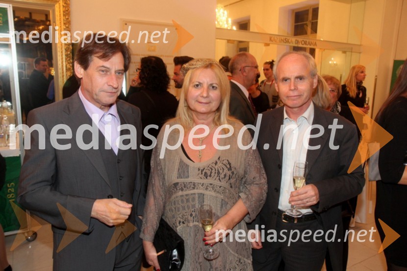 Teodor Lorenčič;  Darka Zvonar Predan, novinarka; soprog Milan Predan 48. Borštnikovo srečanje 2013, otvoritev festivala