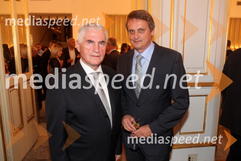 Prof. dr. Ludvik Toplak, predsednik Alma Mater Europaea; Tomaž Kancler48. Borštnikovo srečanje 2013, otvoritev festivala