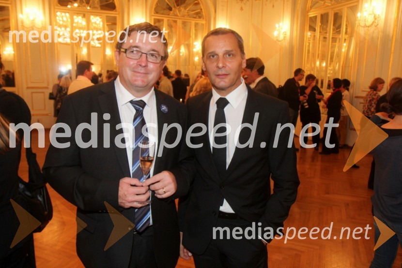 Dr. Andrej Fištravec, župan MOM;&nbsp;Danilo Rošker, direktor SNG Maribor48. Borštnikovo srečanje 2013, otvoritev festivala