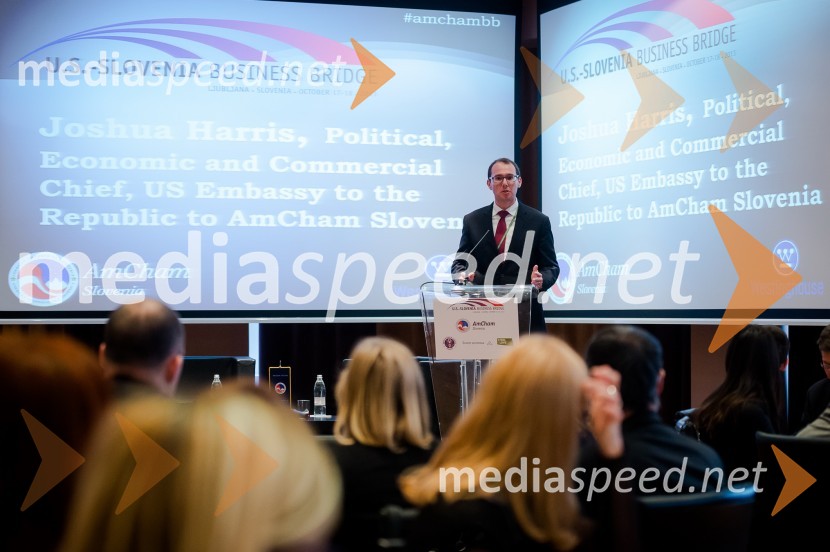 Joshua Harris, Political, Economic and Commercial Chief, US Embassy to the Republic of SloveniaU.S. – Slovenia Business Bridge, razvojna in investicijska konferenca, drugi dan