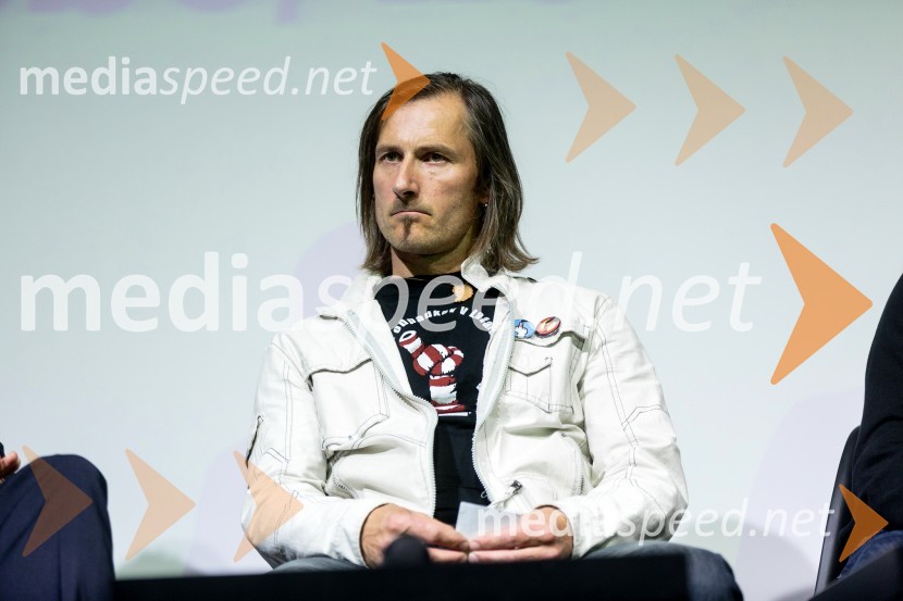 Uroš Macerl, predsednik nevladne organizacije Eko krogSmeti, slovenska premiera dokumentarnega filma