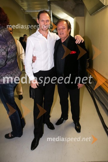 Jože Potrebuješ, član skupine Čuki; Alfi Nipič, pevecNoč Modrijanov 2013