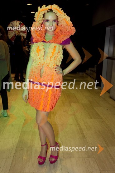 Pia Ocepek, oblikovalkaČokoladna modna revija Čokoljana