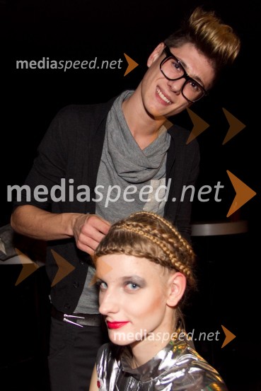 Ana Cvetičanin, model; Žiga AbramČokoladna modna revija Čokoljana