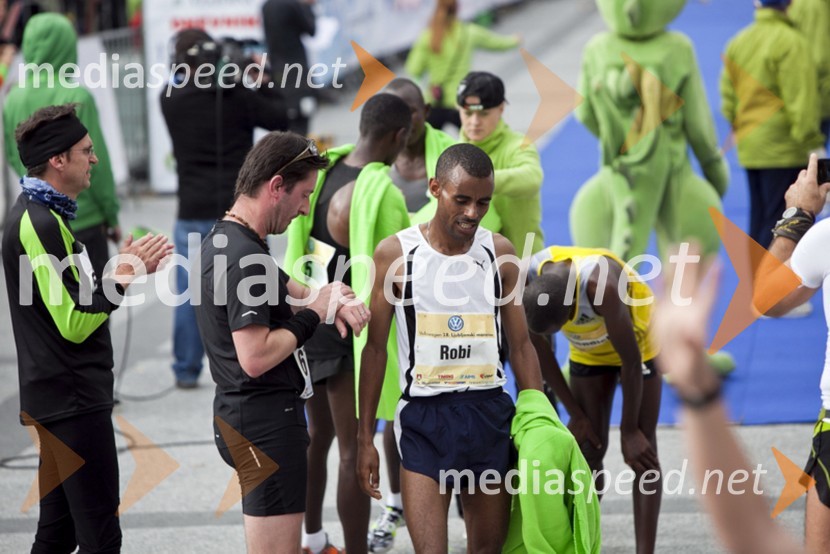 Deribe Robi, 2. mesto v teku na 42km18. Ljubljanski maraton 2013
