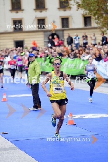 Anton Kosmač, zmagovalec DP na 42km18. Ljubljanski maraton 2013