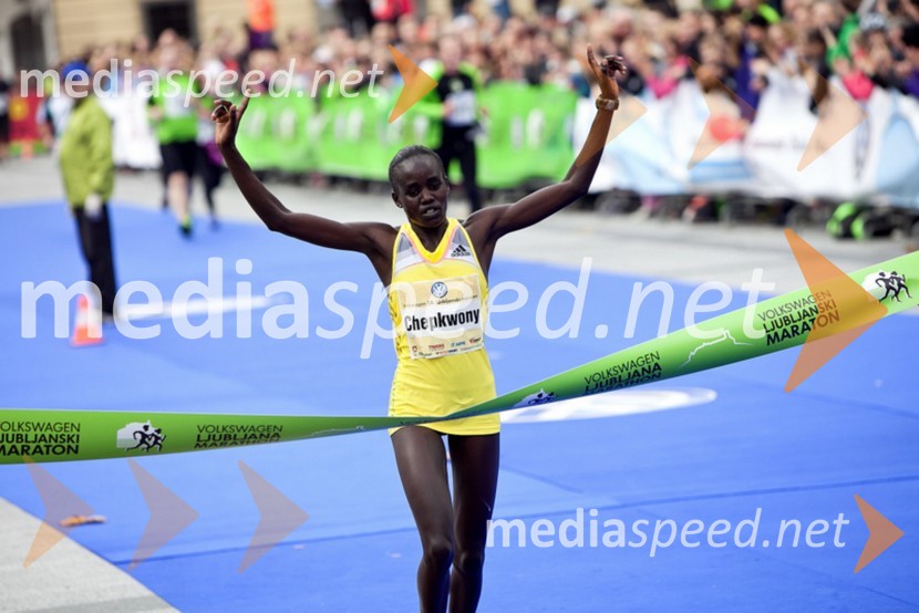 Caroline Chepkwony,&nbsp;zmagovalka v teku na 42km18. Ljubljanski maraton 2013