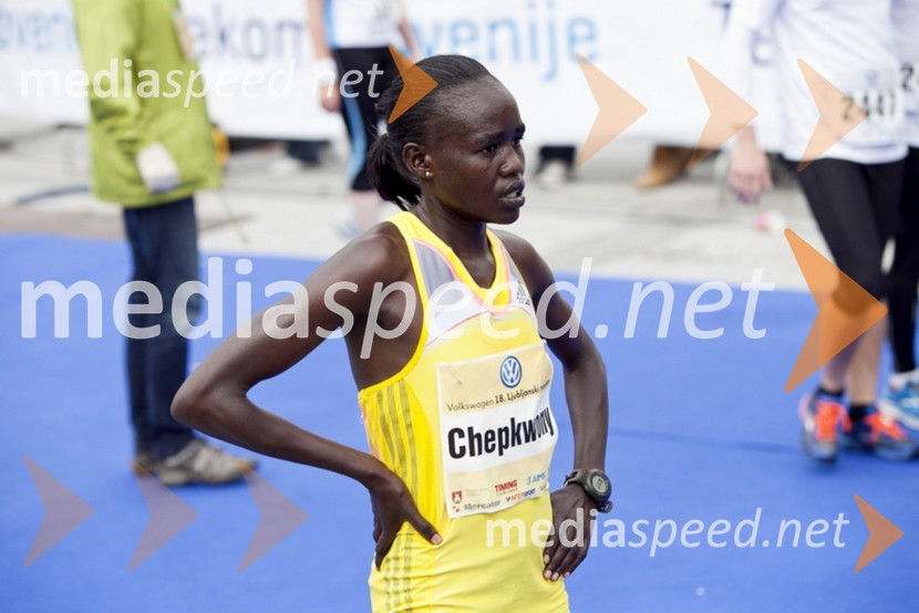 Caroline Chepkwony,&nbsp;zmagovalka v teku na 42km18. Ljubljanski maraton 2013