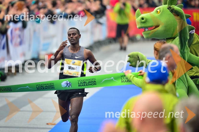 Mulugeta Wami, zmagovalec v teku na 42km18. Ljubljanski maraton 2013