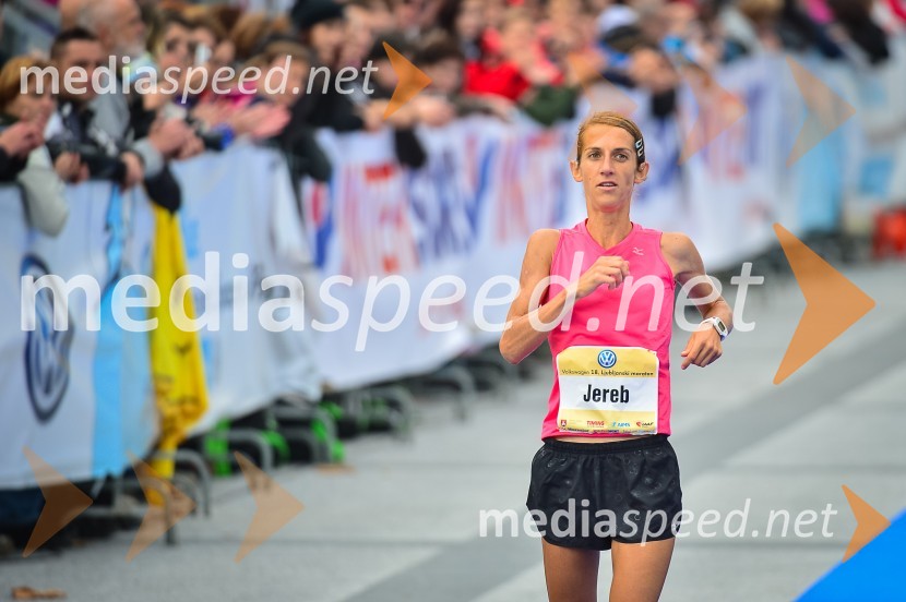 Žana Jereb,&nbsp;zmagovalka DP na 42km18. Ljubljanski maraton 2013