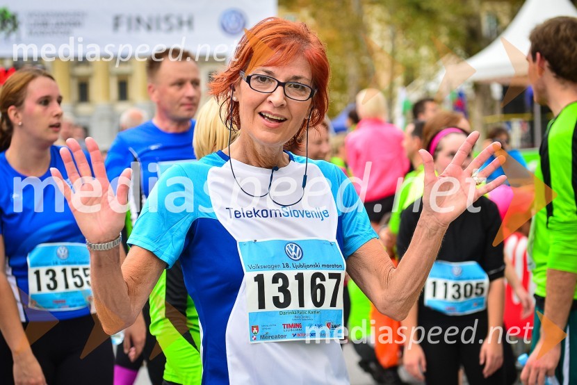 Darinka Pavlič Kamien, vodja službe za odnose z javnostmi pri Telekomu18. Ljubljanski maraton 2013