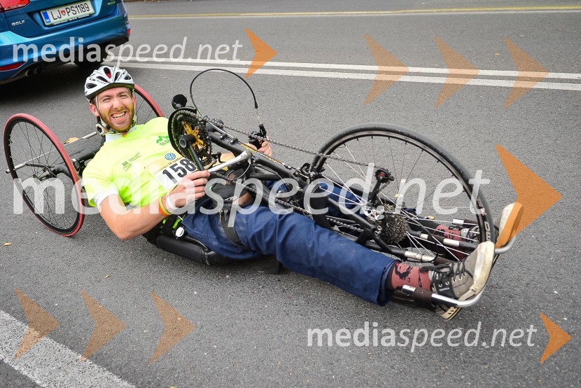 Gal Jakič, športnik paraplegik18. Ljubljanski maraton 2013