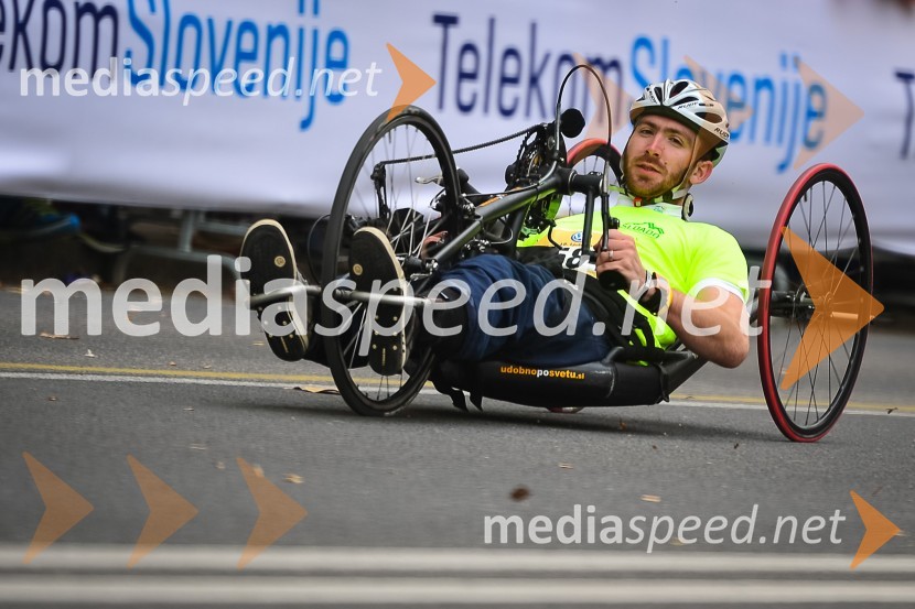 Gal Jakič, športnik paraplegik18. Ljubljanski maraton 2013
