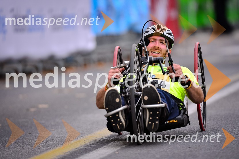 Gal Jakič, športnik paraplegik18. Ljubljanski maraton 2013